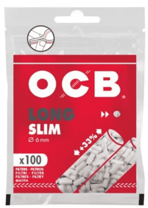 FILTRO ACETATO OCB ROJO LONG X100 SLIM