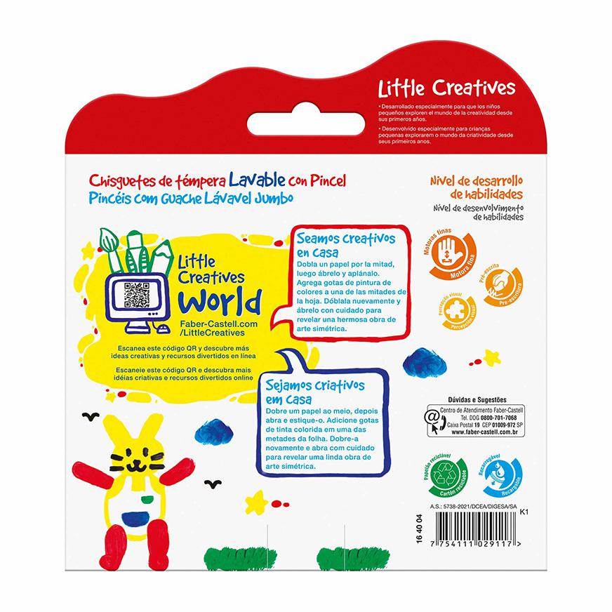 Témpera Faber Castell Chisguete Little Creative X 6 Und - Imagen 1