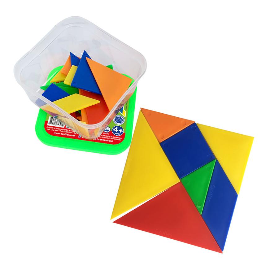 Tangram De Plástico Evaflex 5 Juegos - Imagen 1